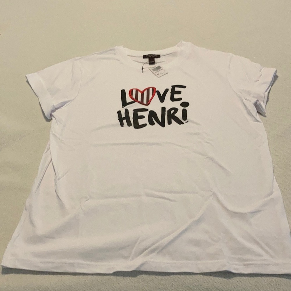 White BRAND NEW henri Bendel T-Shirt